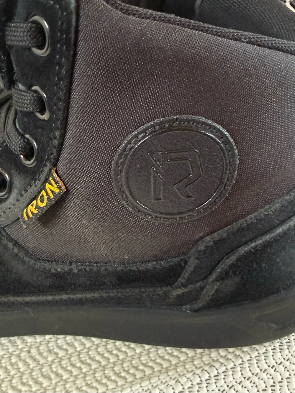 RIDEIRON MS6002 Men’s Size 11 Black Motorcycle Riding Shoes High Top Boots